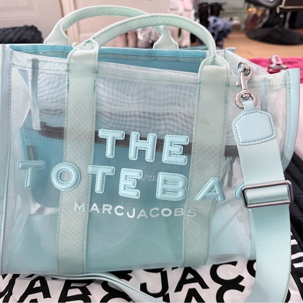 Marc Jacobs Aqua Transparent Tote
